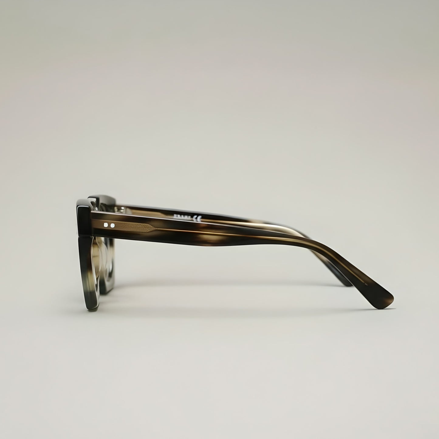 Artisan Eclipse Natural Horn Square Optical Frames — Handcrafted Sustainable Luxur