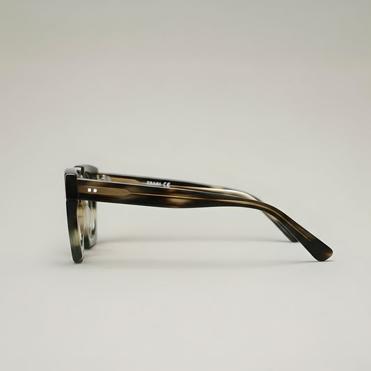 Artisan Eclipse Natural Horn Square Optical Frames — Handcrafted Sustainable Luxur