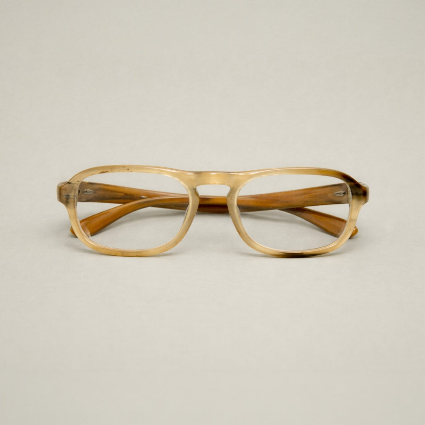 Natural Horn Sculpted Frames — Artisan Handcrafted Cow Horn Architectural Optical Eyewear