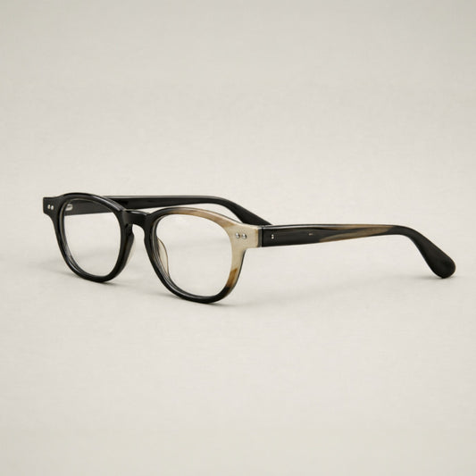 Natural Horn Sculpted Frames — Artisan Crafted Bull Horn Architectural Optical Eyewear