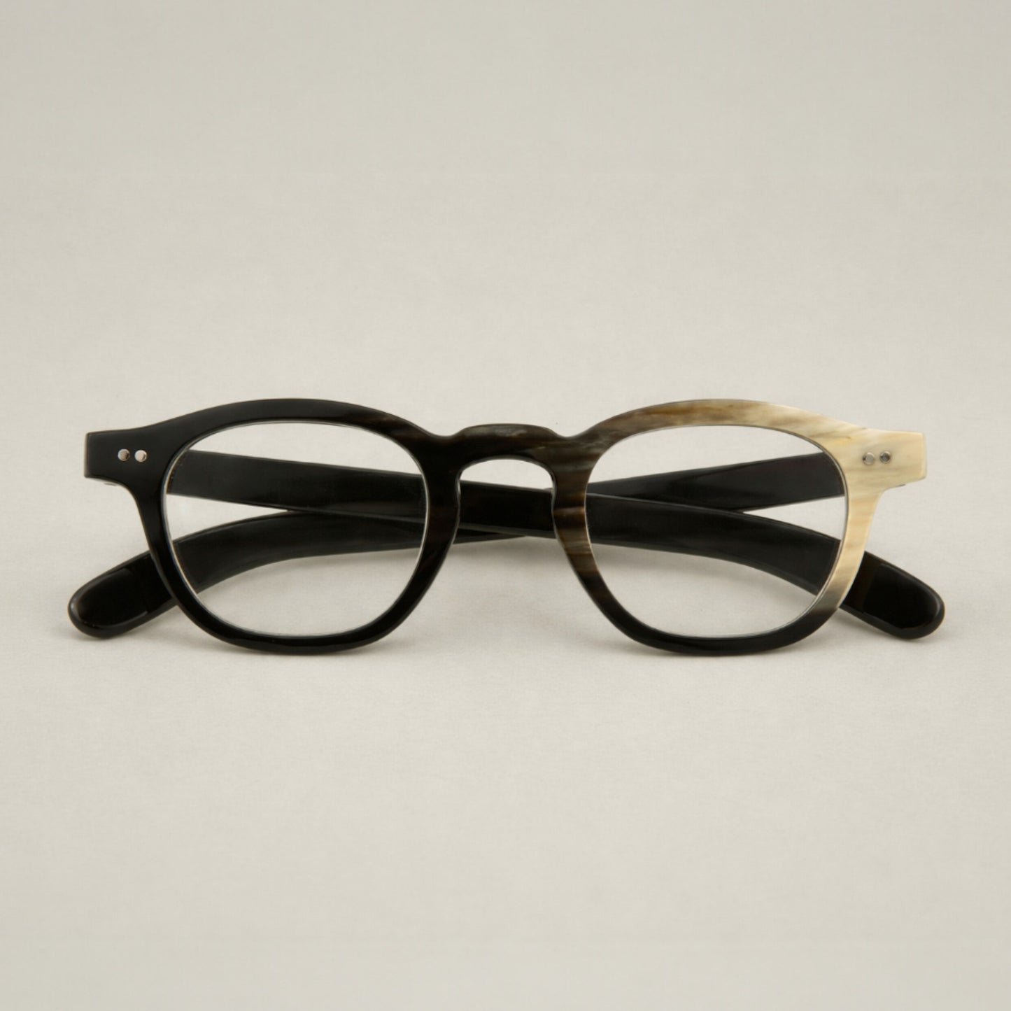 Natural Horn Sculpted Frames — Artisan Crafted Bull Horn Architectural Optical Eyewear