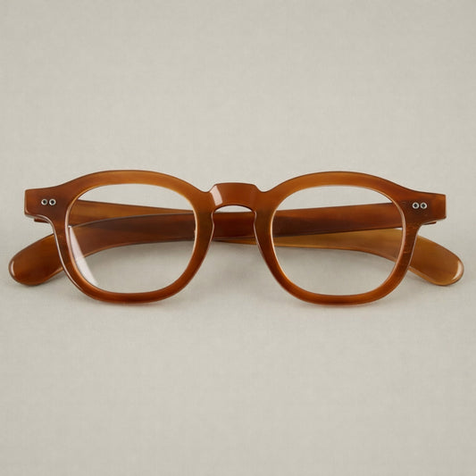 Artisan Heritage Round Frames — Handcrafted High-Density Cellulose Acetate Eyewear