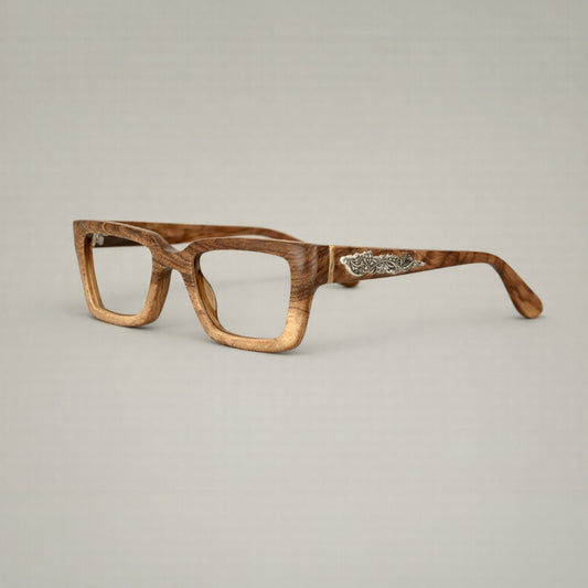 Artisan Heritage Timber Frames — Handcrafted Natural Wood Architectural Optical Eyewear