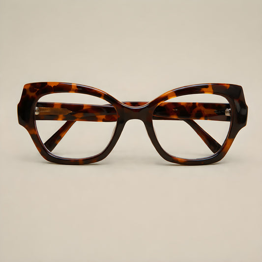 Aurelius Sculpted Heritage Havana – Bold Architectural Square Optical Frames